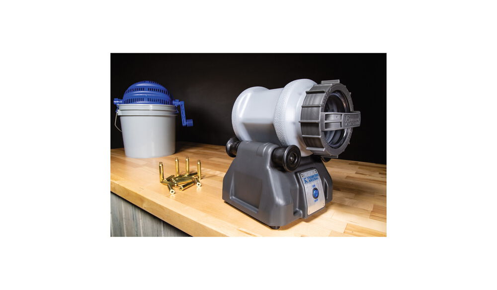  Frankford Arsenal Platinum Series Rotary Tumbler with 7-Liter  Capacity, Clear Viewing Lids, and Auto Shut-Off for Reloading, Cleaning and  Wet Tumbling Brass Cases gray : Sports & Outdoors